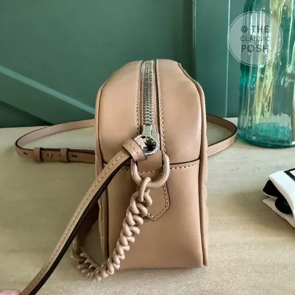New Gucci Marmont Small Camera Bag Beige Monotone Crossbody Bag - Picture 4 of 10